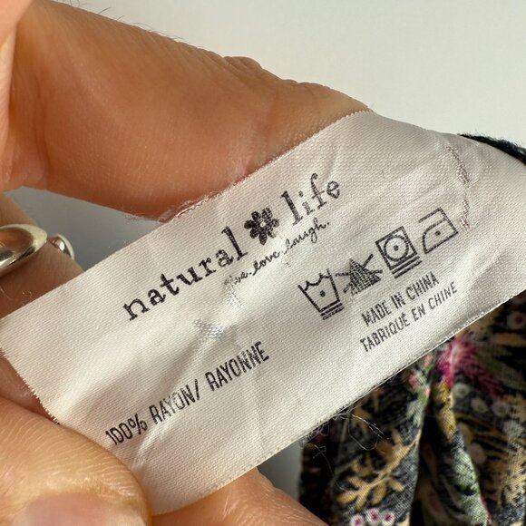 Natural Life Avery Jumpsuit Wide Leg Floral Romper XS/SM Boho Cottagecore - Picture 4 of 7